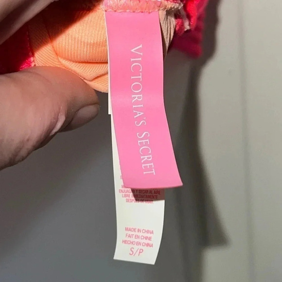 0441. VICTORIA’SECRET BATHING SUIT TOP SPAGHETTI HALTER TOP CUTOUT BOTTOM SIZE S - Picture 4 of 5